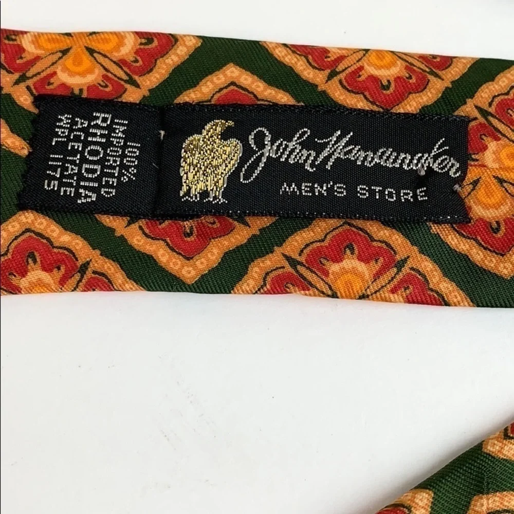 Tabasco brand & Vintage John Wanamaker Philly, PA. Two Silk & acetate ties